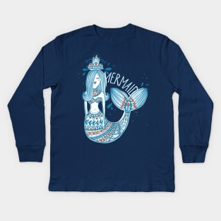 Mermaid Kids Long Sleeve T-Shirt